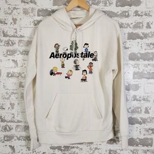 Aeropostale Peanuts Christmas Tree Snoopy Hoodie Sweatshirt Cartoon Women Medium